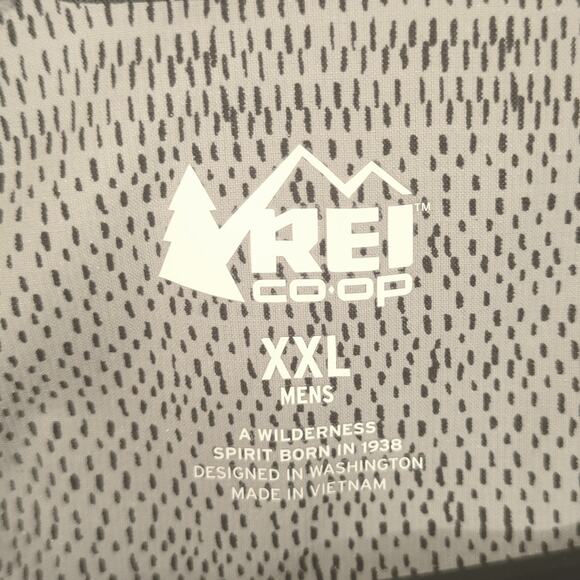 REI Co-op XXL Mens Short Sleeve Shirt Nylon Spandex Gray Travel Outdoor Hiking - Picture 2 of 4